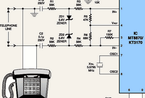 DTMF  Alıcı MT8870 KT3170 Örnek Test Devresi
