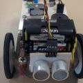 AT89C2051 L298 Ultra Sonik Süpürge Robotu