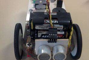 AT89C2051 L298 Ultra Sonik Süpürge Robotu