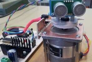 PIC18F2420 FT232 SAA1027 Ultrasonik Sonar Radar Robotu