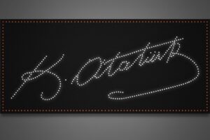 Atatürk İmzası Corel Draw Led Tabela Çizimi