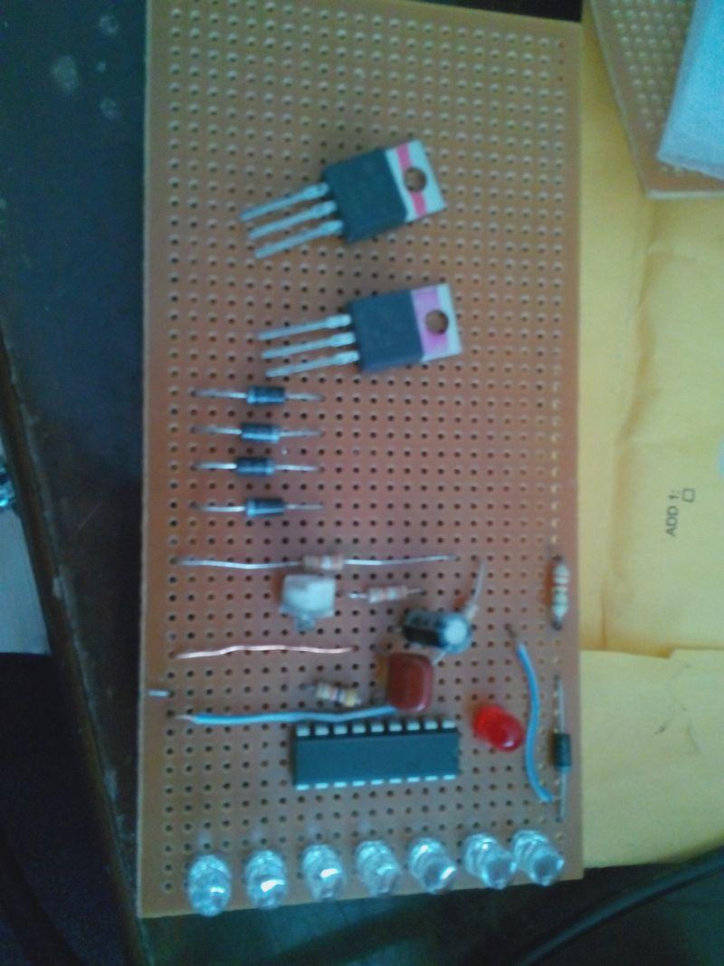 Led Display Battery Charging Circuit LM317 LM3914 ... simple circuit diagram 