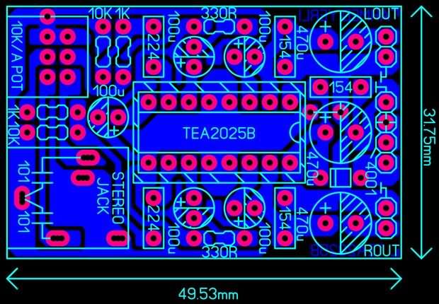 TEA2025B stereo Amplifier circuits - Electronics Projects ...