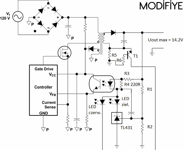 Smps battery charger circuit diagram