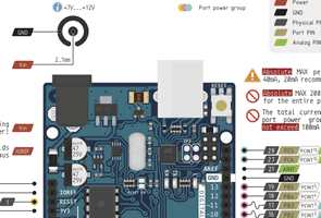Renklendirilmiş Atmel Arduino Baglantı Açılımları
