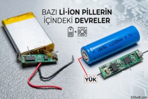 Bazı Li Ion Pillerin İçindeki Devreler