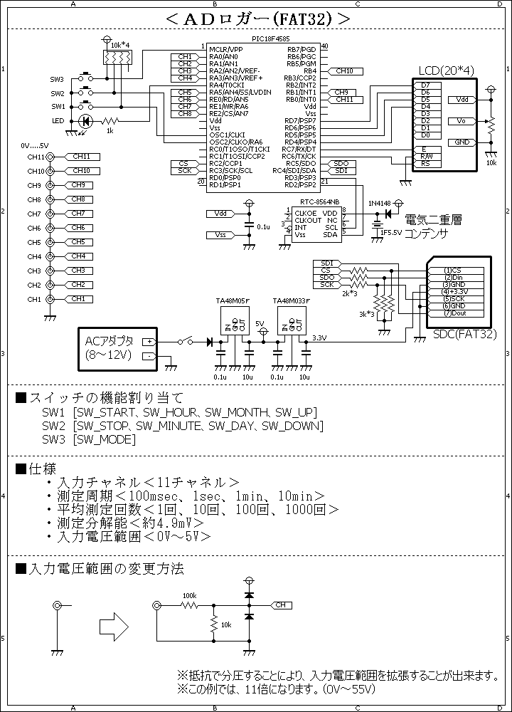 pic18f4585-datalogger-schematic