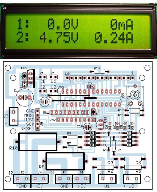 lcd-voltmetre-ampermetre-avr-proje-atmega8-projeler