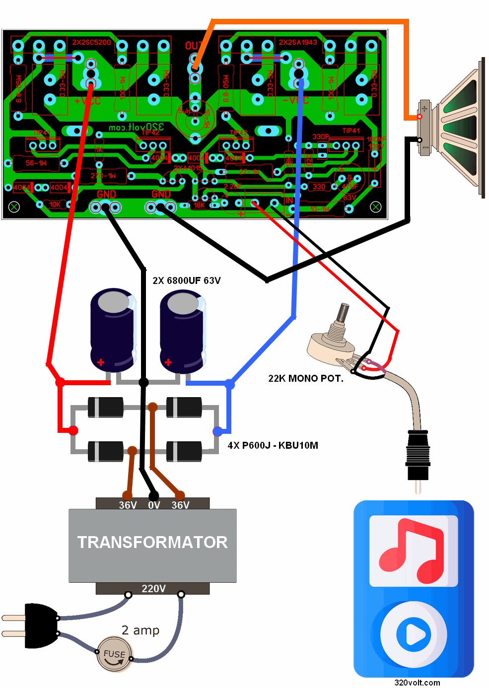 200w-amplifier-connection-power-audio