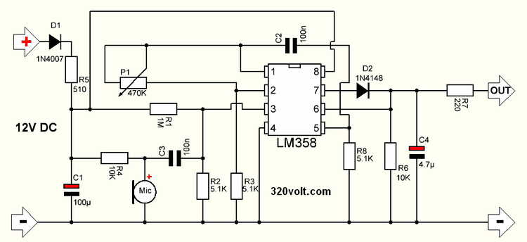 microphone-vu-meter-circuit-schematic-lm358-stript-leds