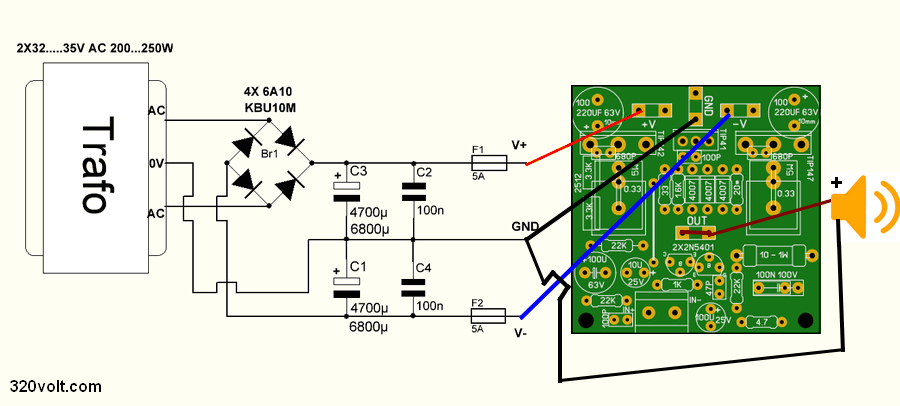 amplifier-power-connection