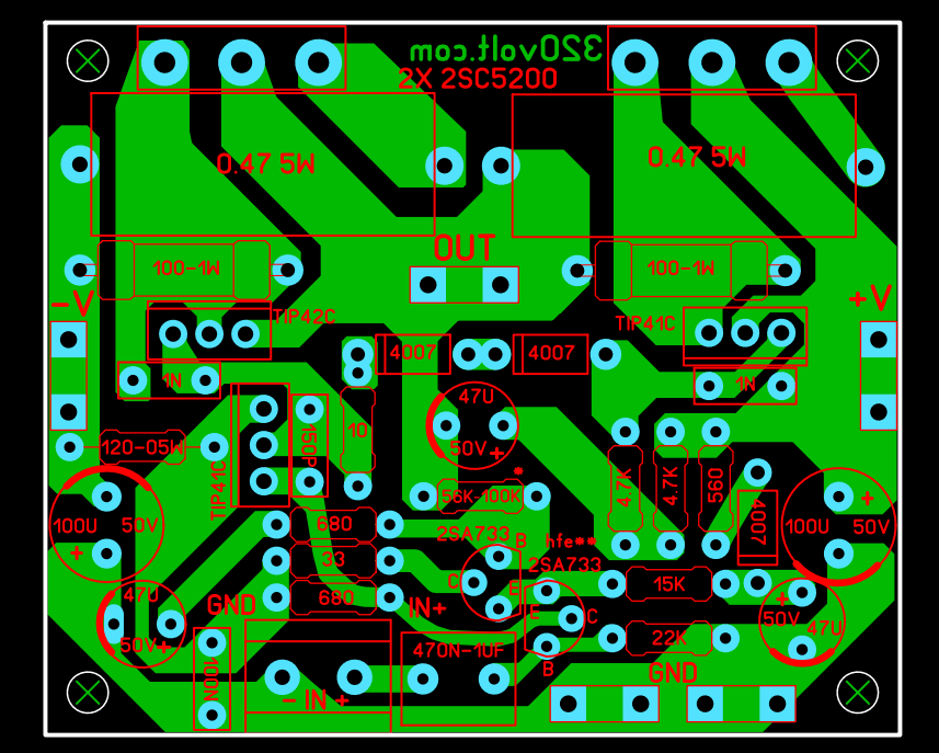pcb-layout-100w-amplifier-circuit