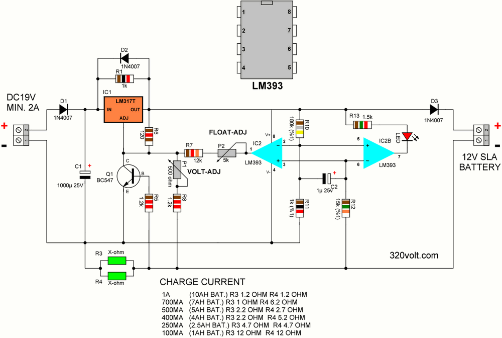 12v-battery-charger-circuit-schematic-for-sla-wet-mf-agm-gel-auto-float-charge