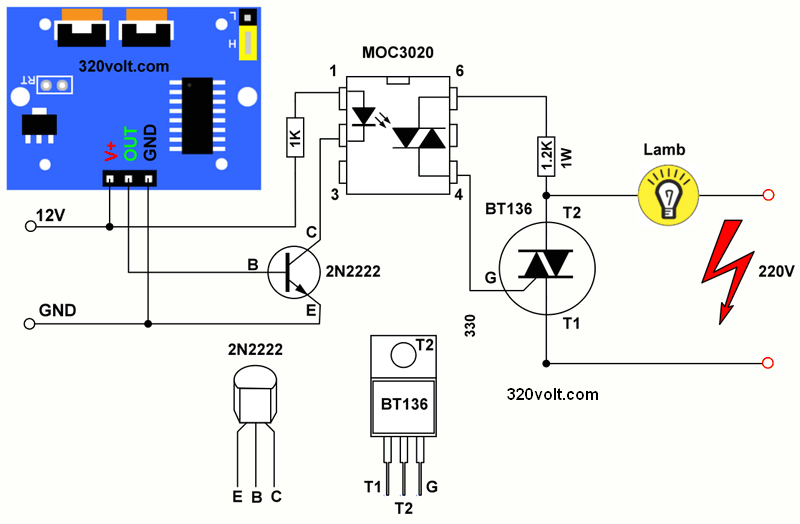 hc-sr501-triac-bulb-moc3020-bt137