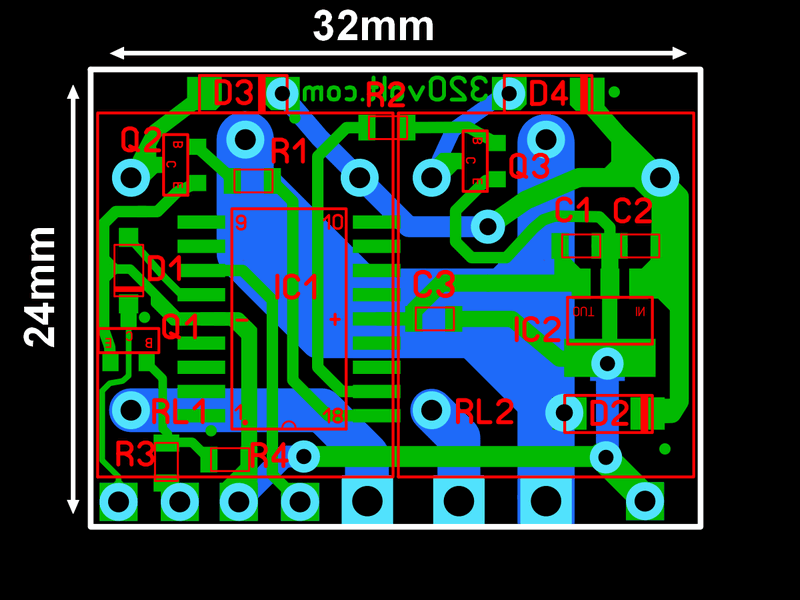 melody-horn-circuit-pcb-board-schematic-relay-horn