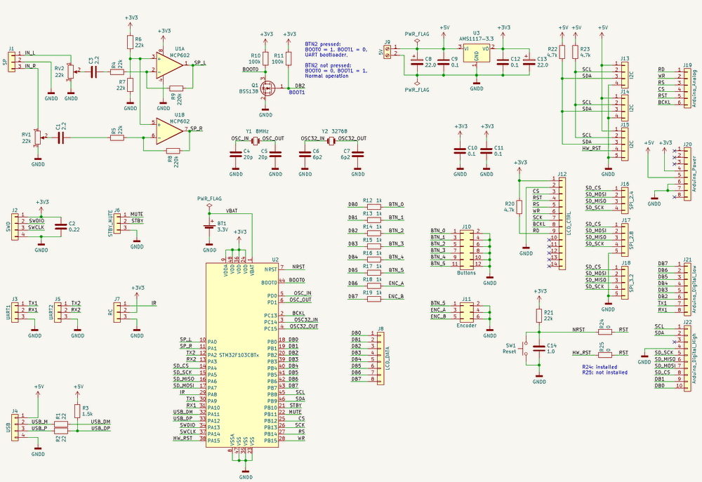 amplifier-arduino-module-2-band-spectrum-analyzer-fm-radio-stm32f103