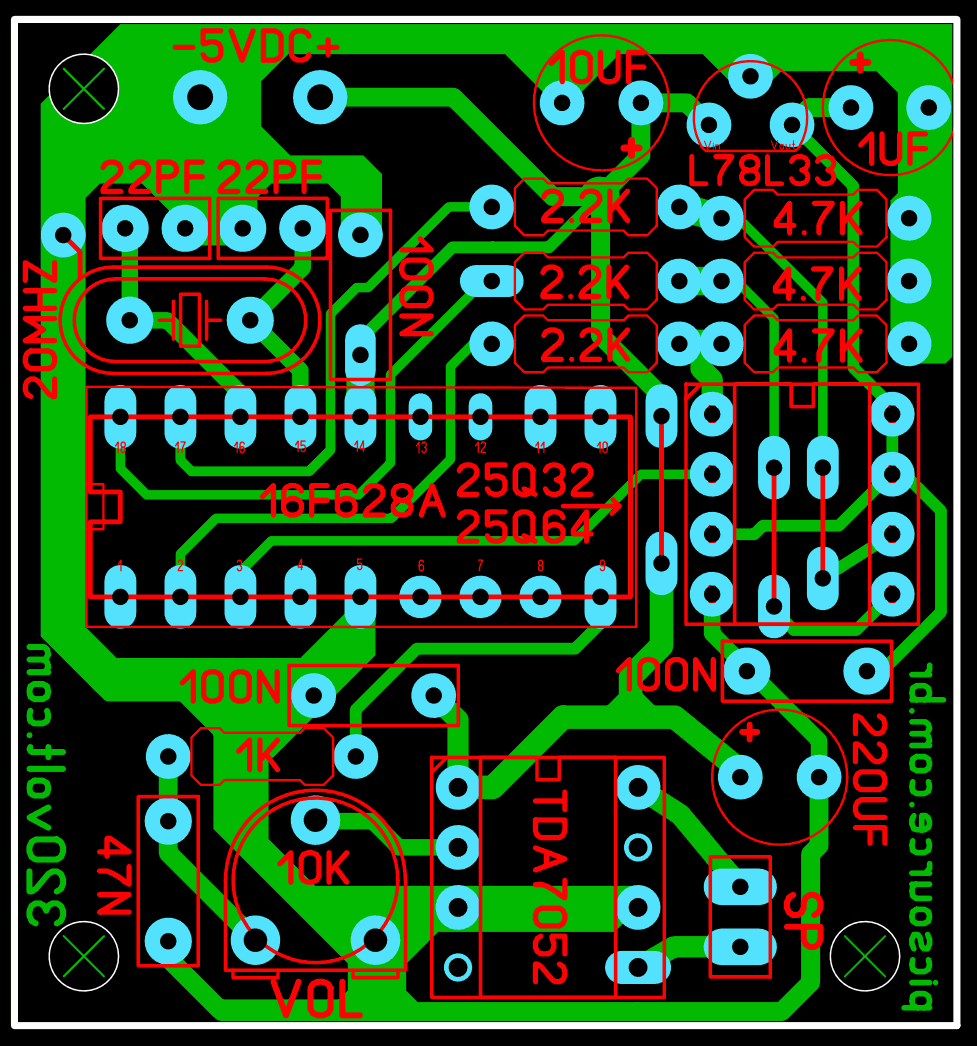 wav-to-hex-mp3-to-hex-audio-to-hex-microcontroller-flash-audio-pcb-layout