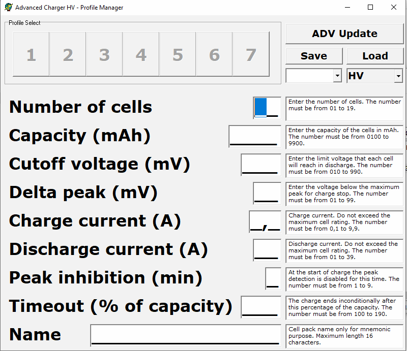 Advanced Charger Profile