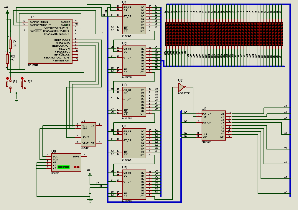 schematic-multifunctional-clock-with-matrix-indicators-circuit-pic16f