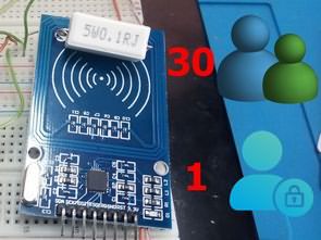 RFID Erişim Kontrolü 30 Kullanıcı 1 Yönetici PIC16F628A RC522