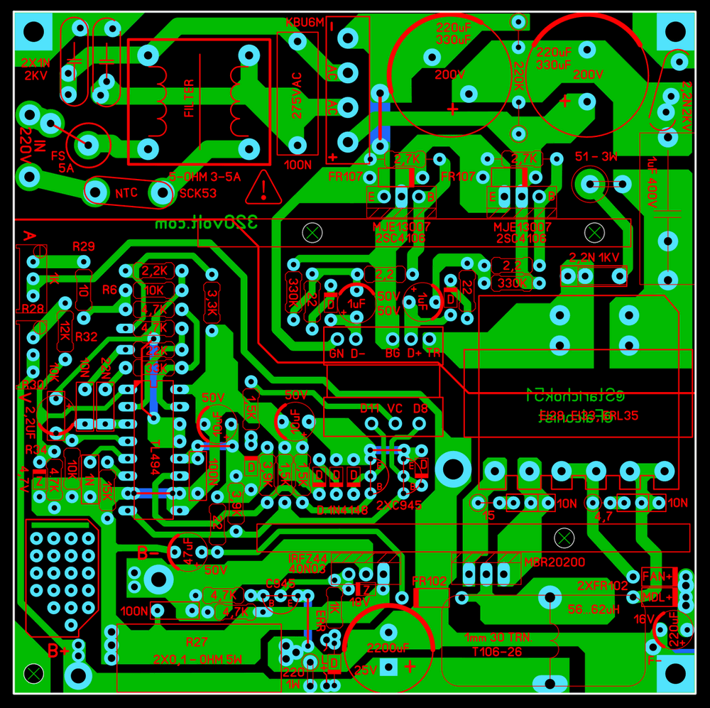 pcb-board-layout-atx-smps-circuit-tl494