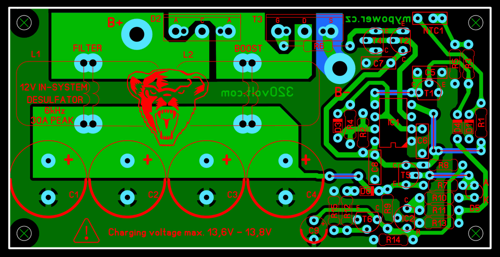 Pcb Board Layout Desulfator Circuit