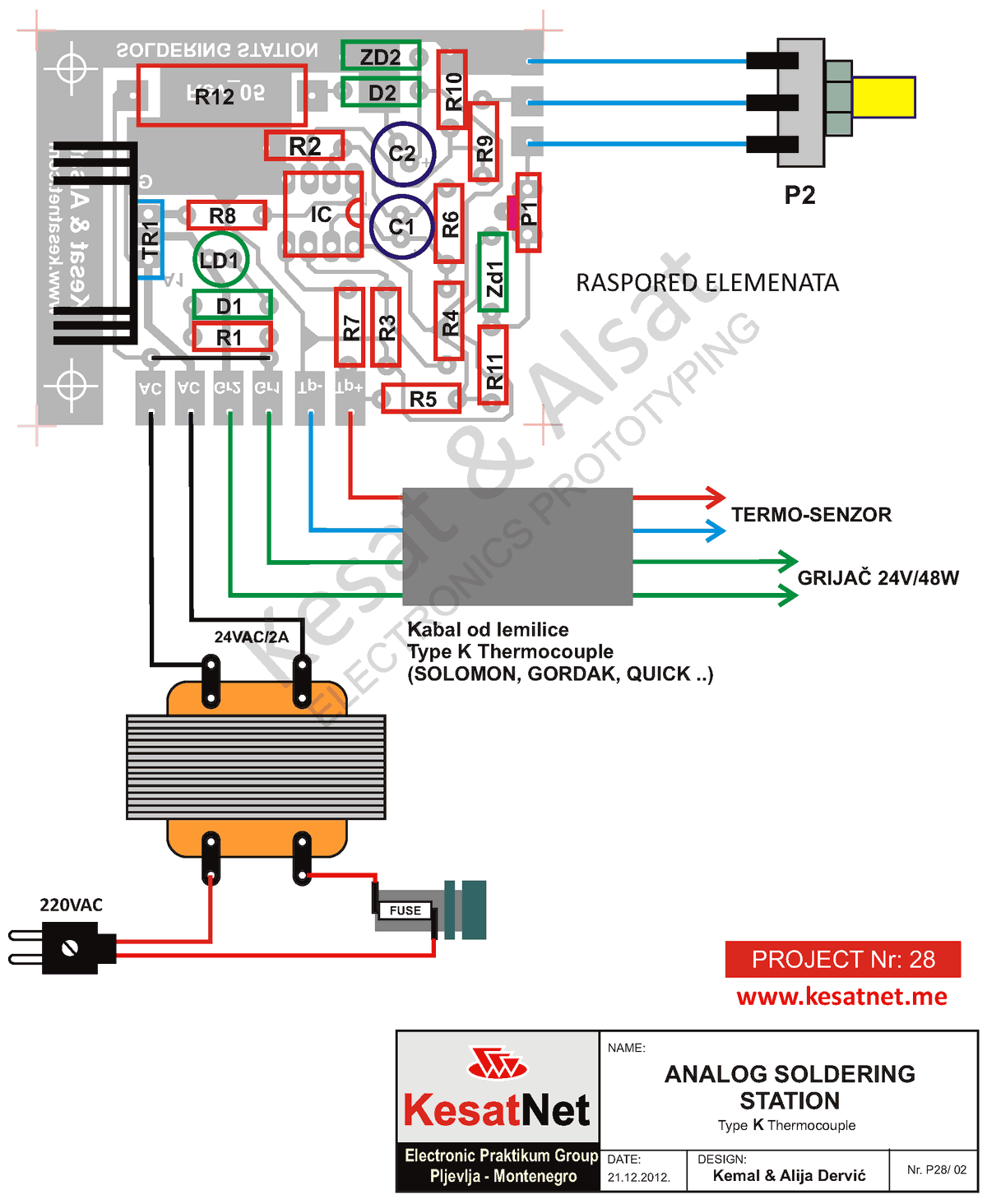 Soldering Iron Heat Control Circuit Schematic Gordak Quick Solomon