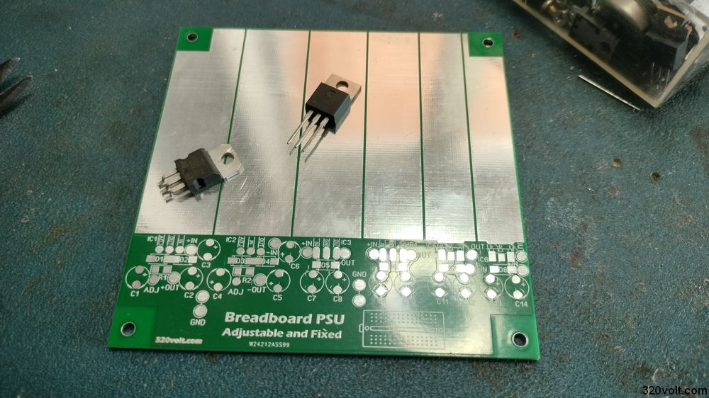 Pcb Layou Breadboard Power Supply Regulator Board