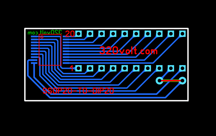 Ssop 20 Dip 20 Adapter Pcb