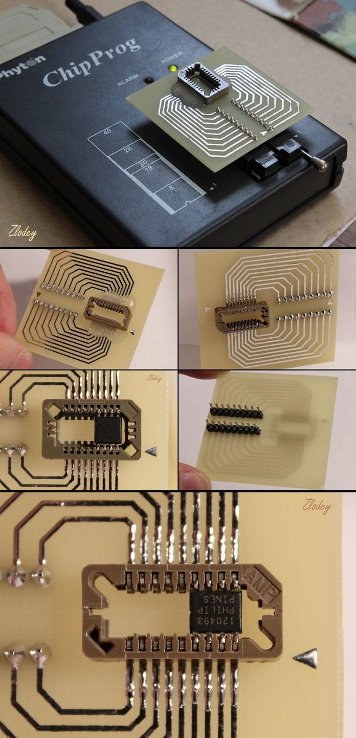 Zif Soic Adapter For Programmer Diy Soic Replace Bios 2