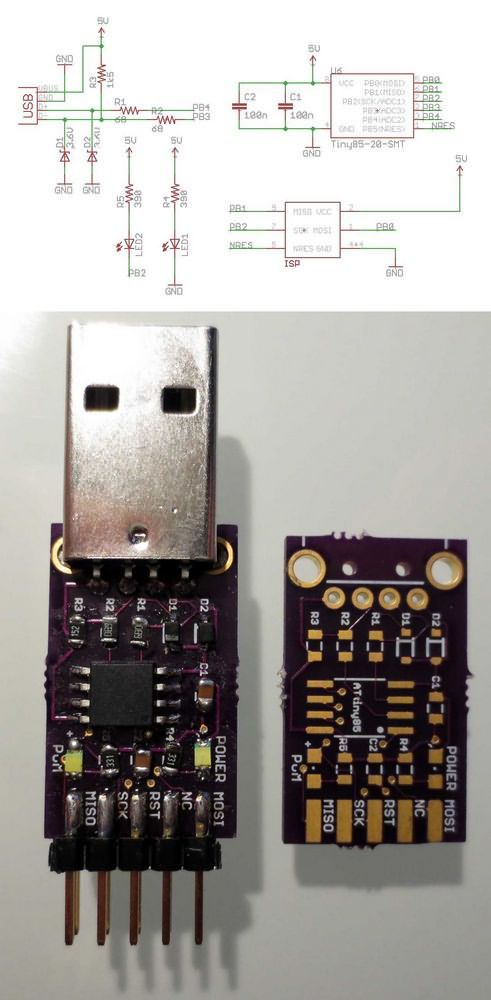 Attiny85 Usbasp Programmer