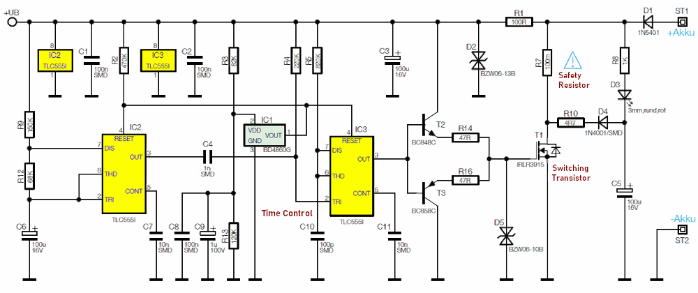 Desulfator 12v battery lead battery activator circuit sulfate deposits plates