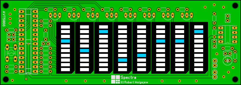 Point mode audio signal spectrum analyzer