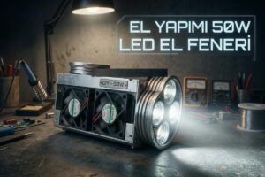 El Yapımı 50W LED El Feneri