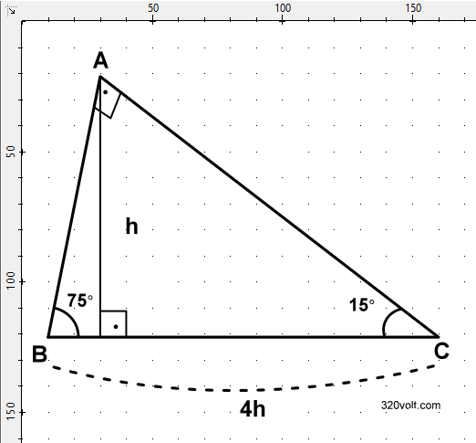 15 75 90 ucgeni hipotenus ozel ucgenler