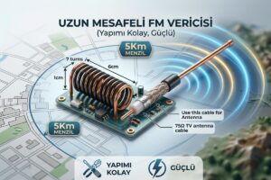 Uzun Mesafeli FM Vericisi 5Km (Yapımı Kolay, Güçlü)
