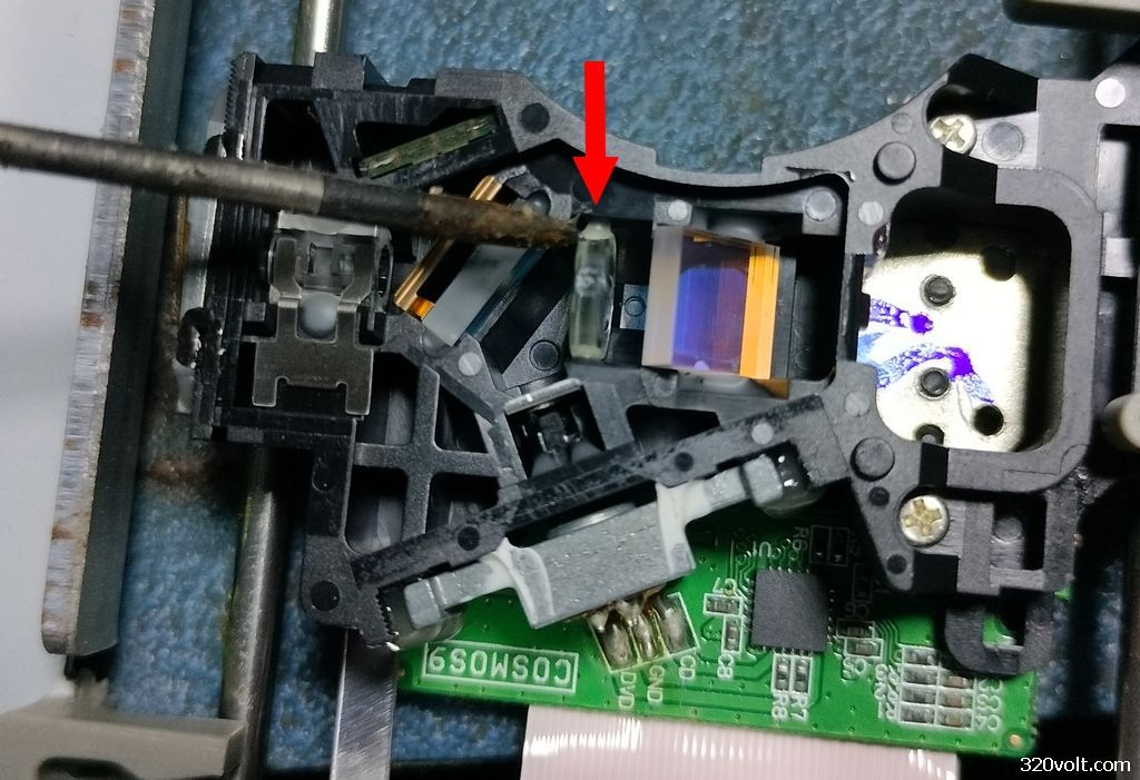 evaluating faulty DVD ROM components lens neodymium magnet 4