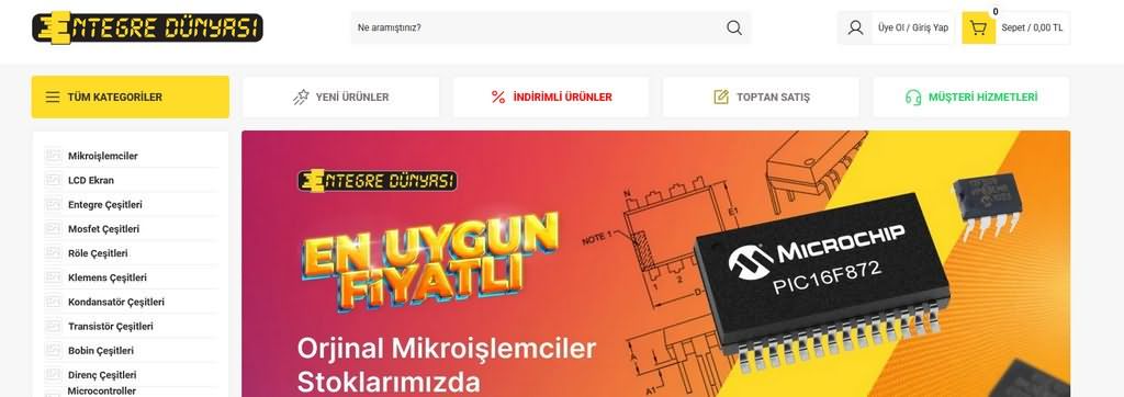 Türkiye Merkezli Elektronik Malzeme Satan Online Marketler 5 entegre-dunyasi-elektronik-market
