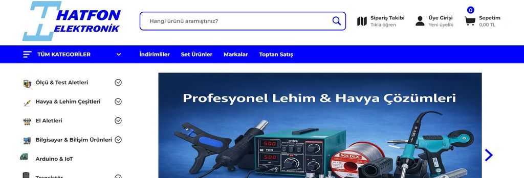 Türkiye Merkezli Elektronik Malzeme Satan Online Marketler 4 hatfon-elektronik-market