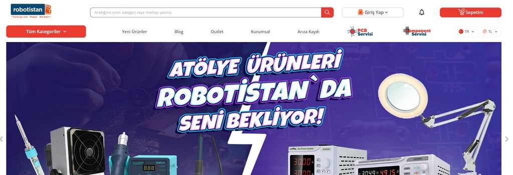 Türkiye Merkezli Elektronik Malzeme Satan Online Marketler 10 robotistan-elektronik-market