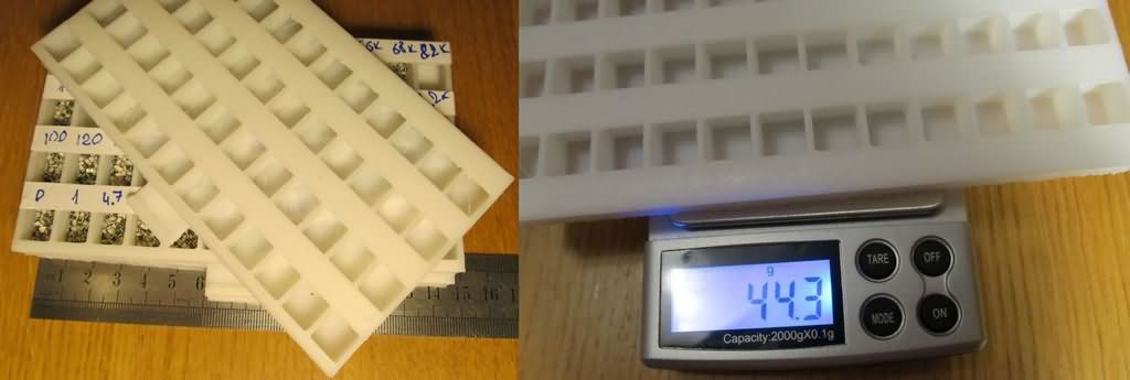SMD resistor and capacitor tray SMD component storage tools