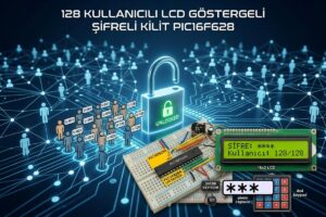 128 Kullanıcılı LCD Göstergeli Şifreli Kilit PIC16F628