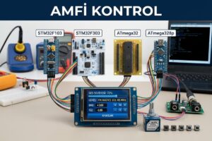 Amfi kontrol STM32F103, STM32F303, ATmega32, ATmega328p