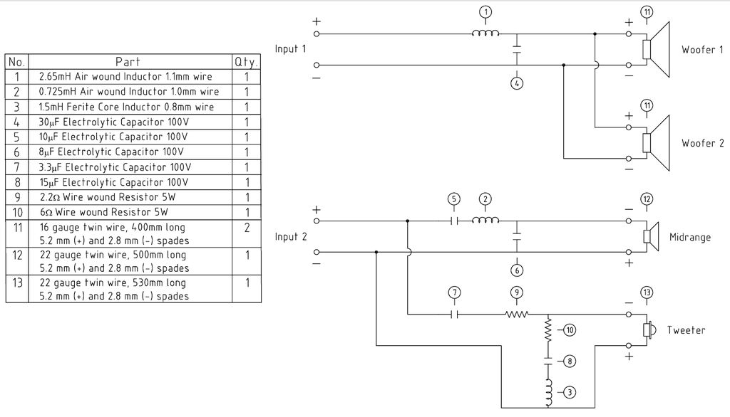 crossover diagrams schematic aaron audio technology