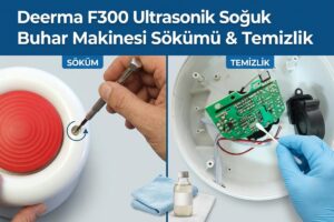 Deerma F300 Ultrasonik Soğuk Buhar Makinesi Sökümü, Temizlik