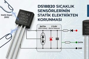 DS18B20 Sıcaklık Sensörlerinin Statik Elektrikten Korunması