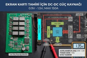 Ekran Kartı Tamiri İçin DC-DC Güç Kaynağı 09V 1.5V 150A