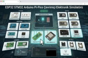 ESP32 STM32 Arduino Pi-Pico Çevrimiçi Elektronik simülatör