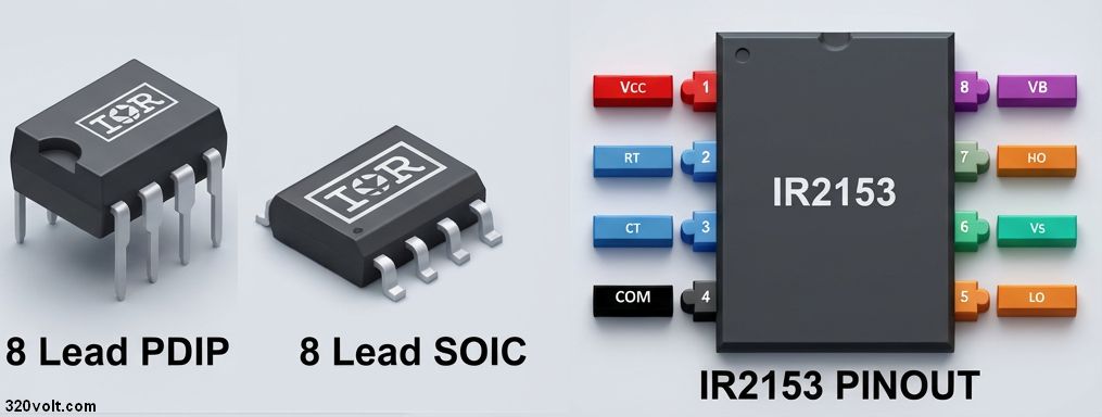 ir2153 pin acilimi 8 basli pdip 8 basli soic 2026
