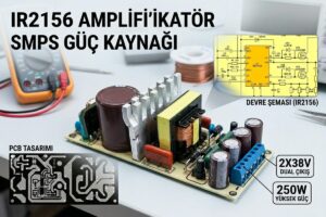 IR2156 Amplifikatör SMPS Güç Kaynağı 2X38V 250W